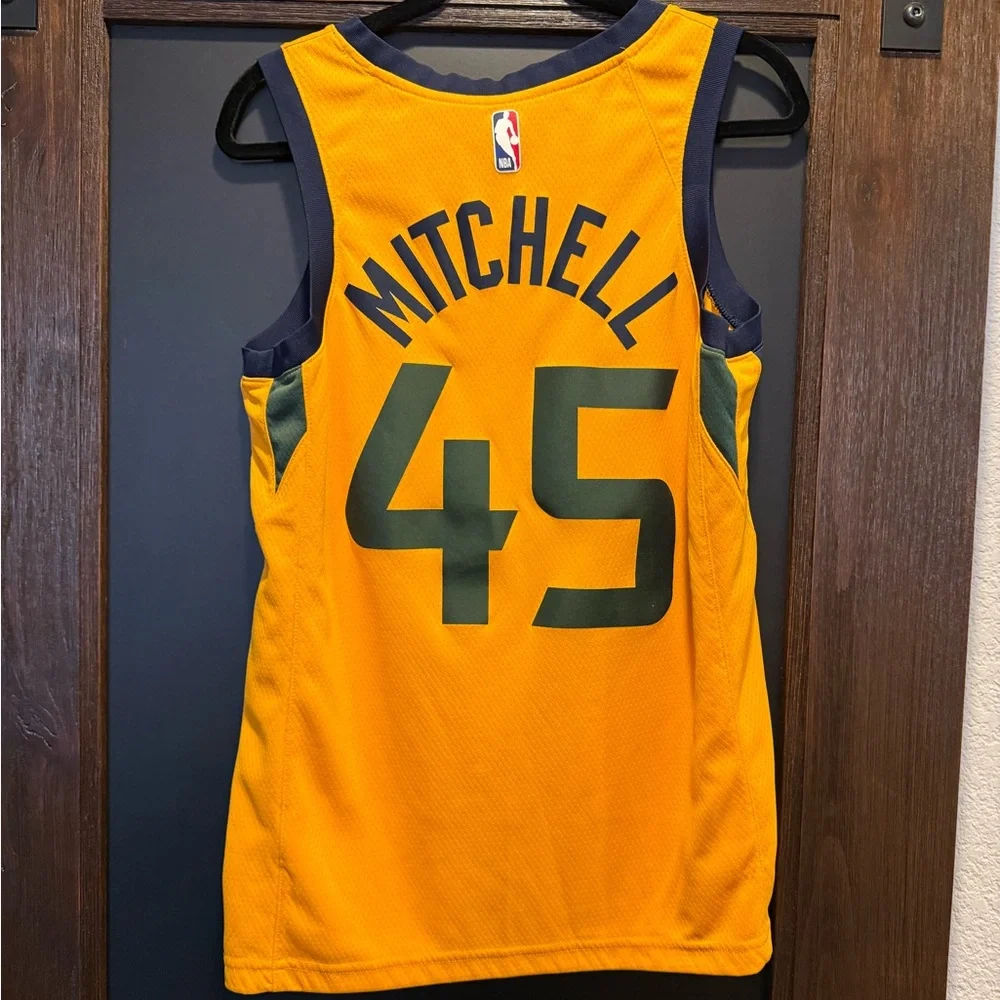 Nike Gold and Navy Dri-FIT Basketball Jersey - Picture 2 of 3